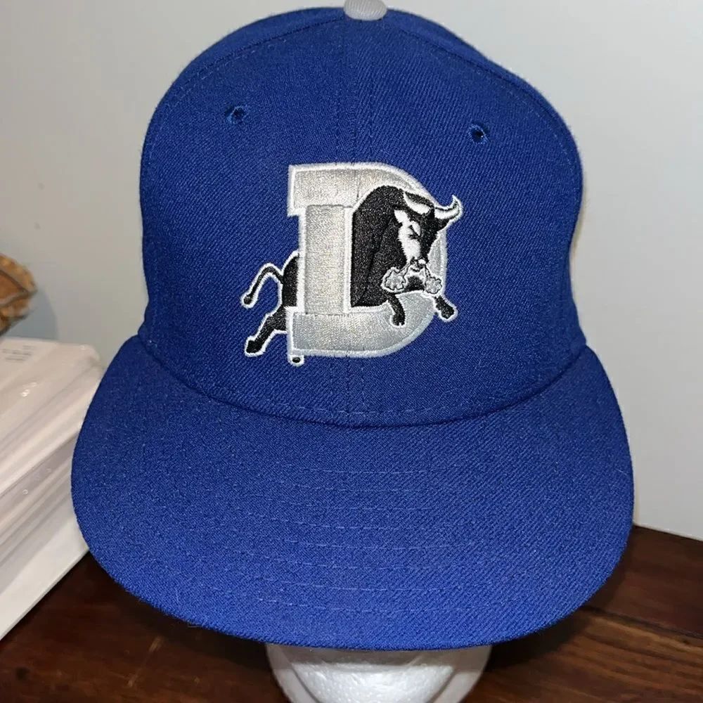 Royal Duke Blue & white MILB new era fitted Bull Durham Bulls baseball cap 7